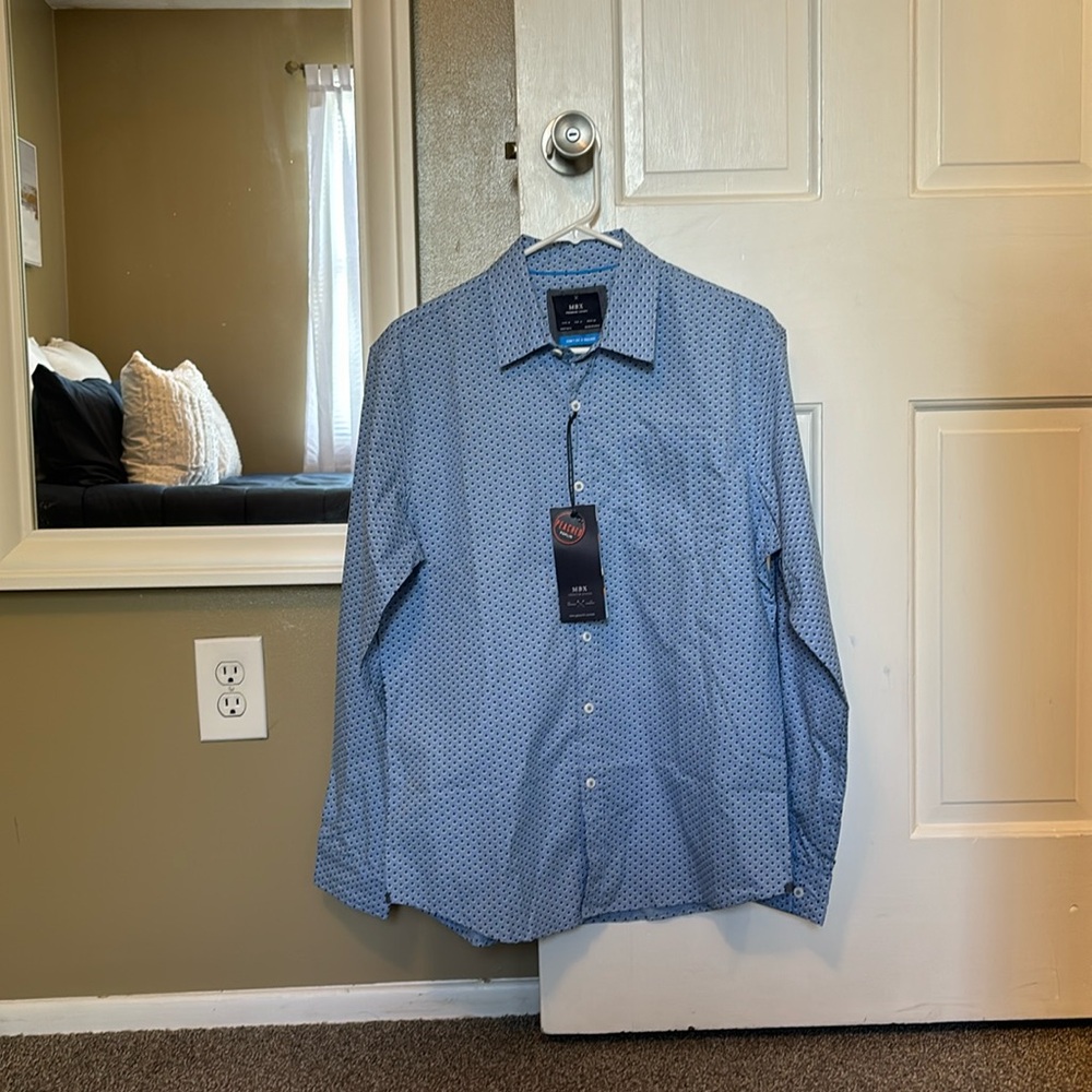 NWT MBX Blue Collared Shirt